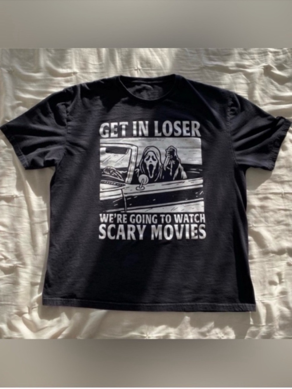 Scream GhostFace XL Mean Girls Graphic Tee "Get In Loser" Scary Movie